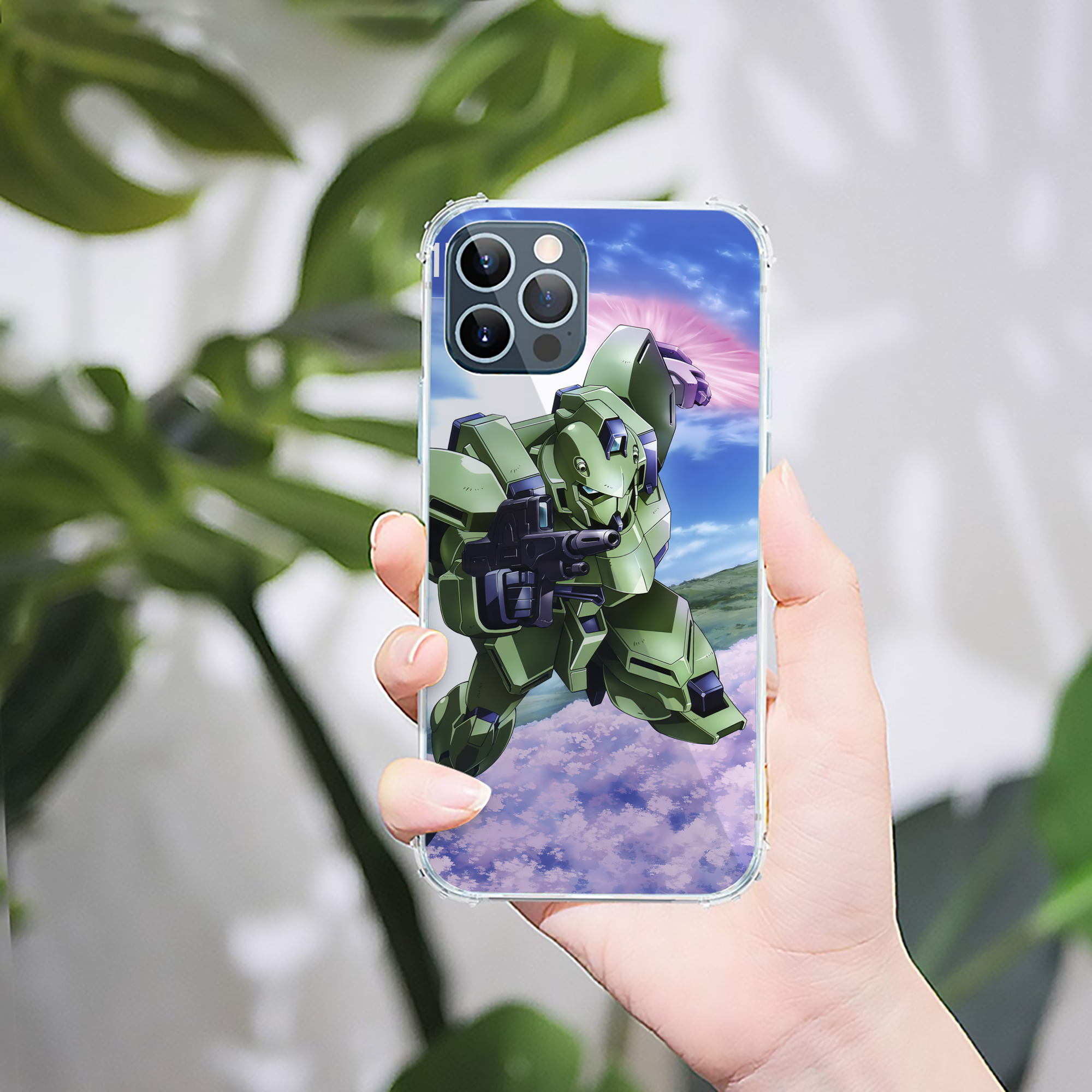 （画像用） 機動戦士ガンダム Mobile Suit Gundam 【iPhone 12シリーズ対応】透明スマホケース（クリアソフトケース）